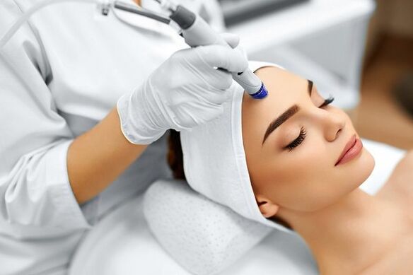 Girl is done by rejuvenation process