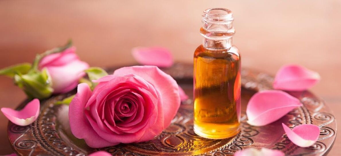 Rose oil smoothes wrinkles