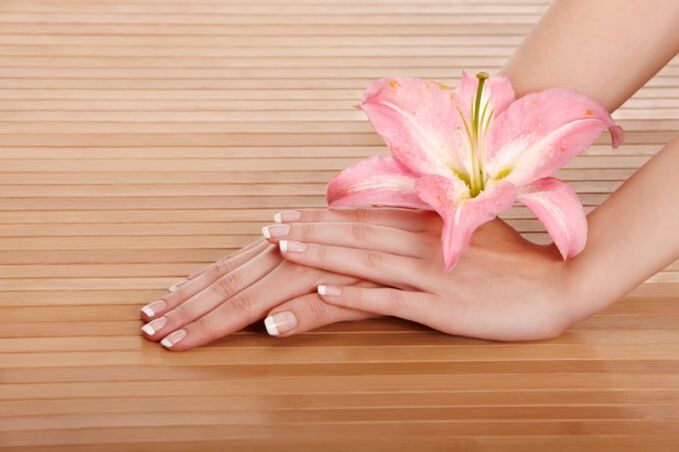 beautiful woman hand